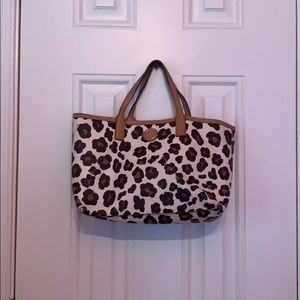 Small Leopard print tote bag